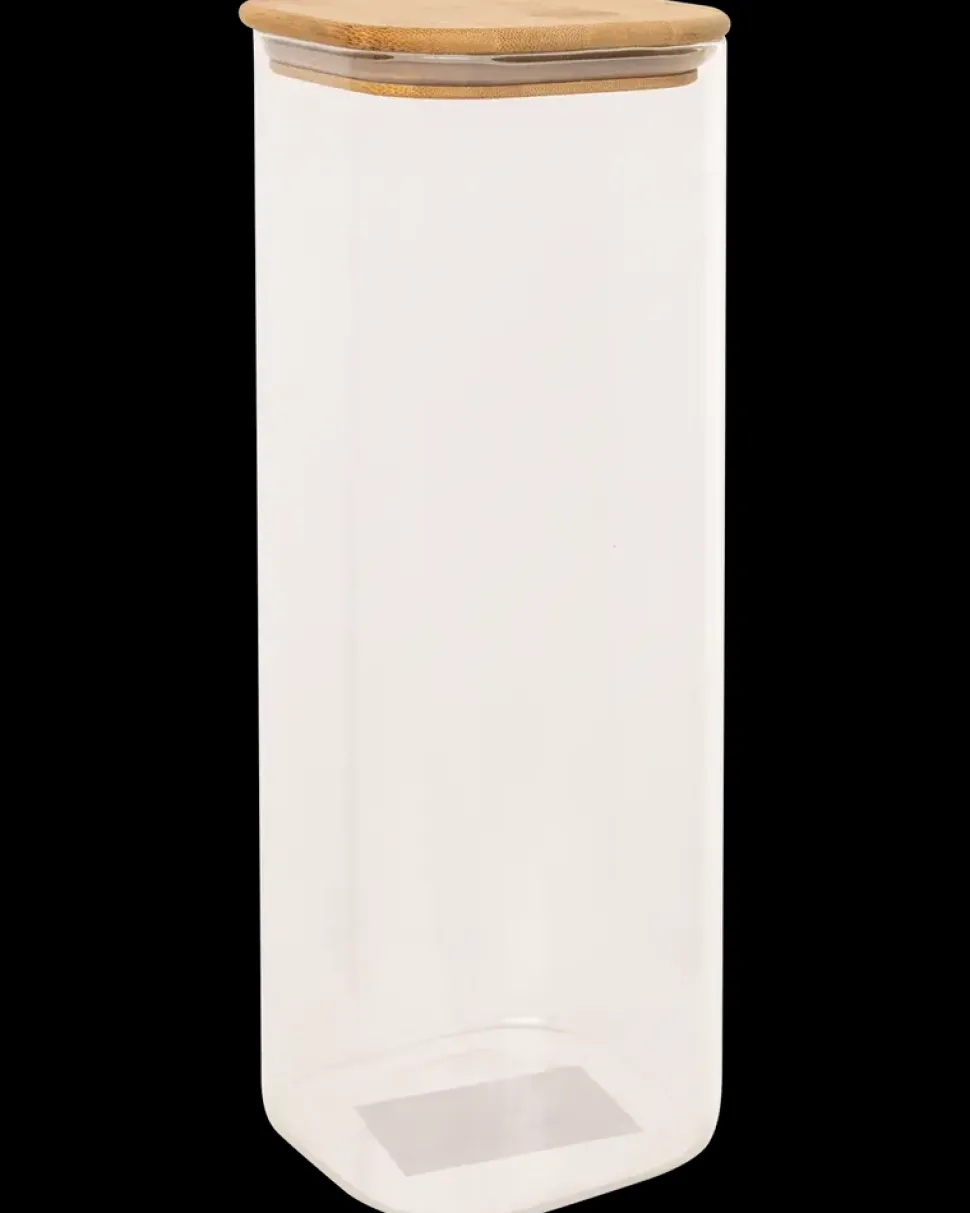Opbevaringsglas m. trælåg 2,1 liter