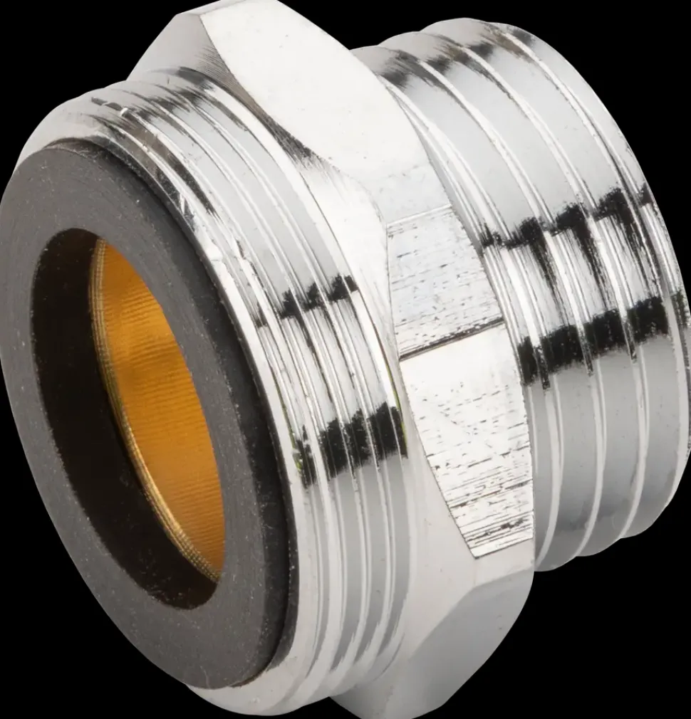 Overgangsnippel 24 mm x 1/2" - krom