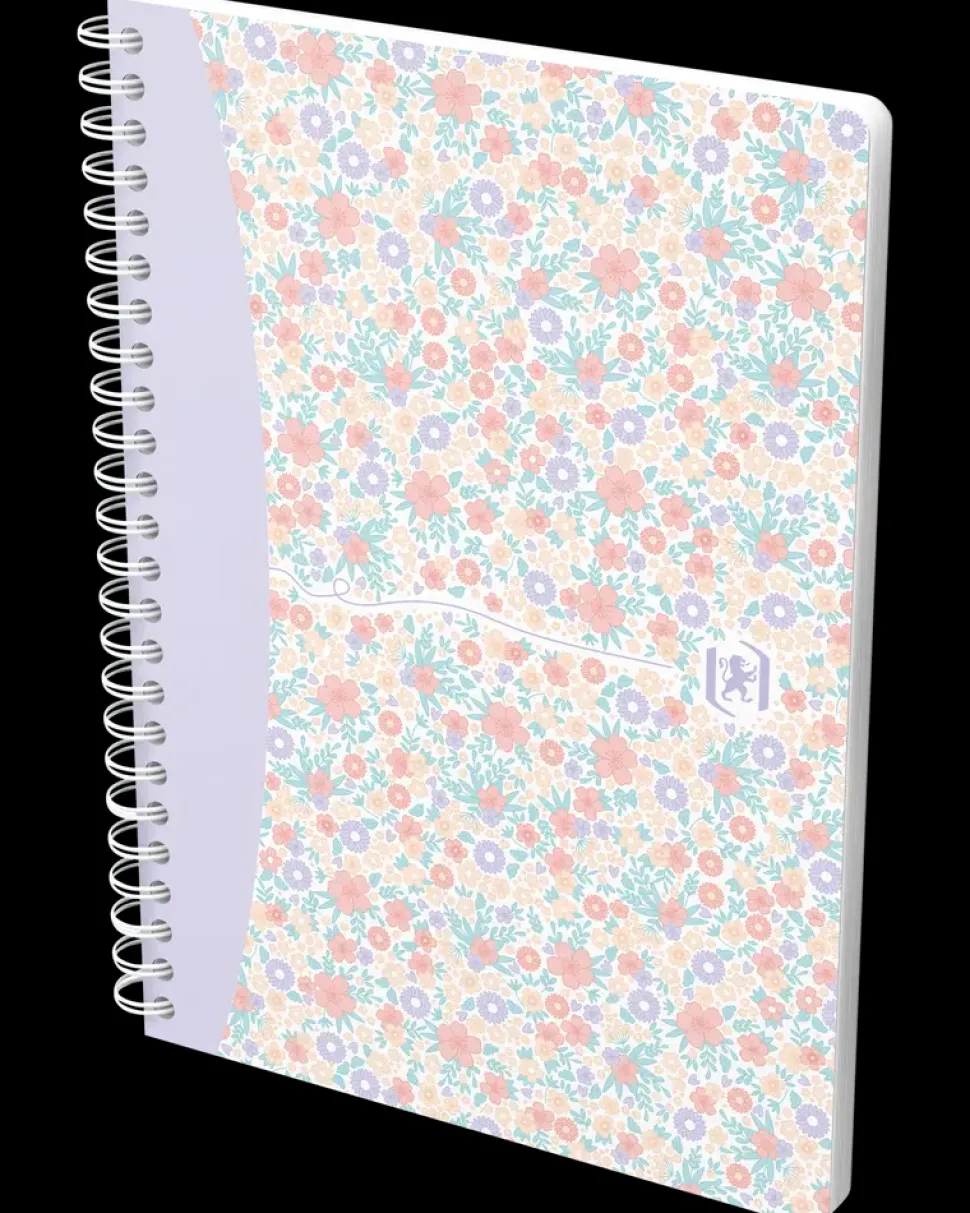 Oxford Floral Notesbog linjeret A5 - assorteret