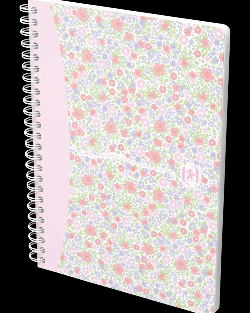 Oxford Floral Notesbog linjeret A5 - assorteret