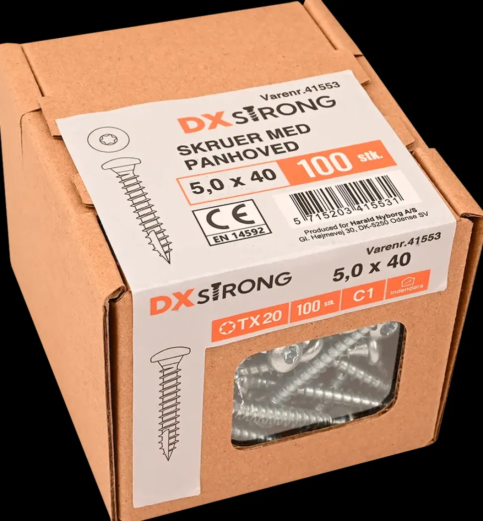 Panskrue 5,0 x 40 mm TX25 100 stk.