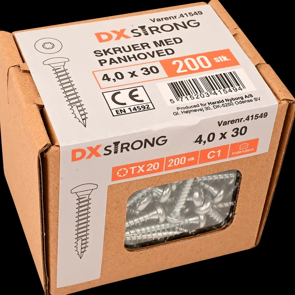 Panskrue 4,0 x 30 mm TX20 200 stk.