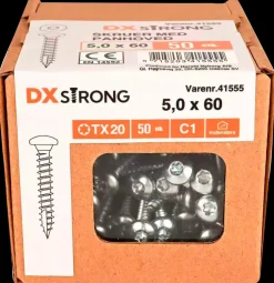 Panskrue 5,0 x 60 mm TX25 50 stk.