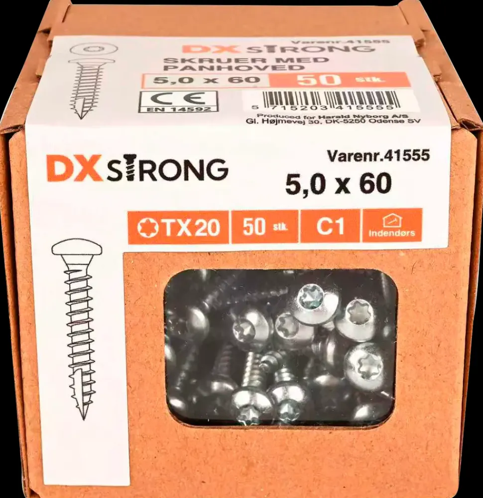 Panskrue 5,0 x 60 mm TX25 50 stk.