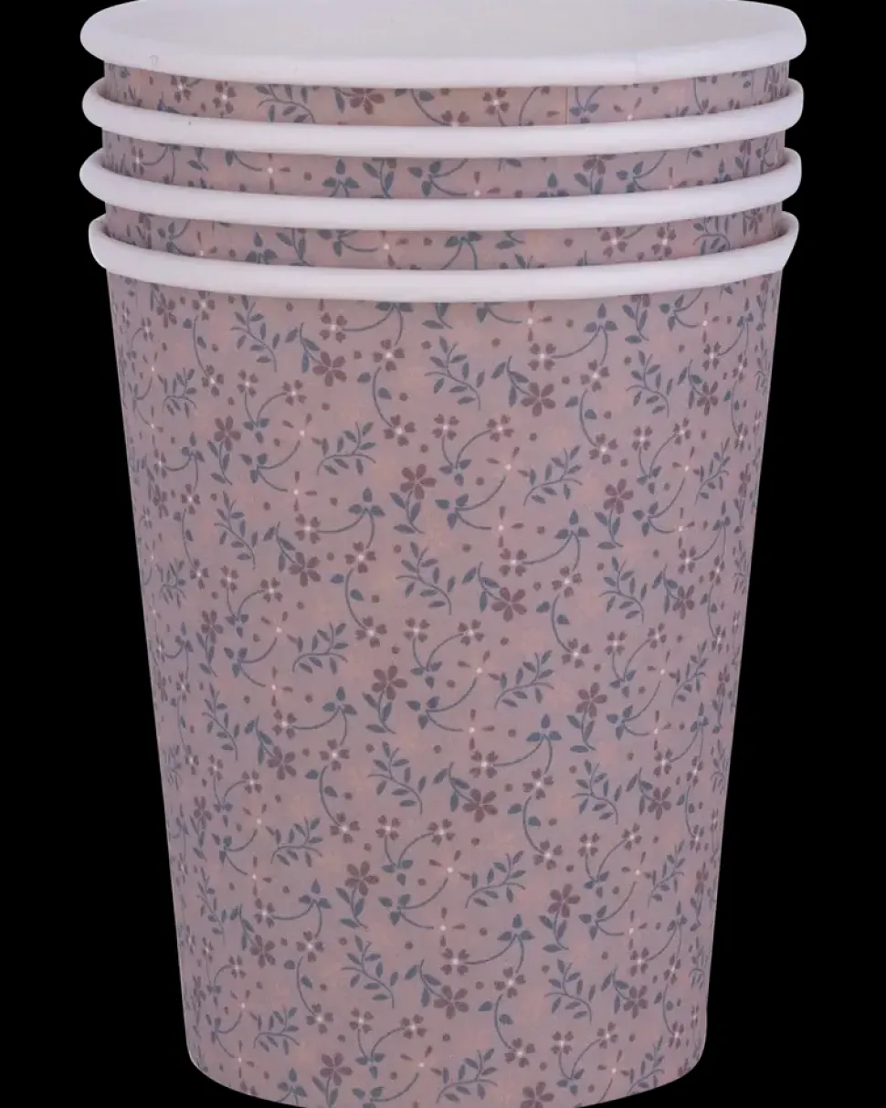 Papkrus 250 ml 4-pak - Blomsterprint