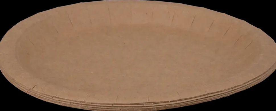 Paptallerken Ø22,5 cm 10-pak