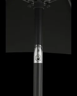 Parasol med solcellelys og tilt Ø2,7 m