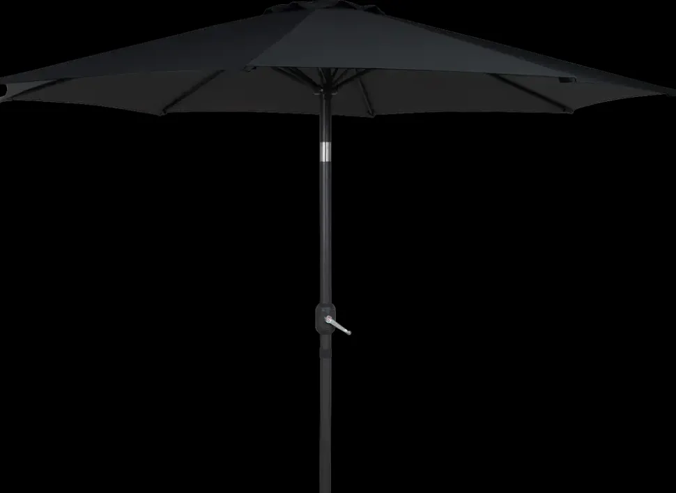 Parasol med tilt Ø3 m - sort