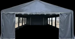 Partytelt PVC 5 x 10 m – grå