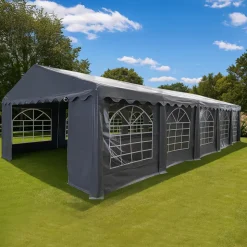 Partytelt PVC 5 x 10 m – grå