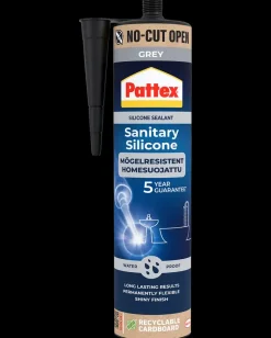 Pattex Sanitetssilikone 280 ml - Grå