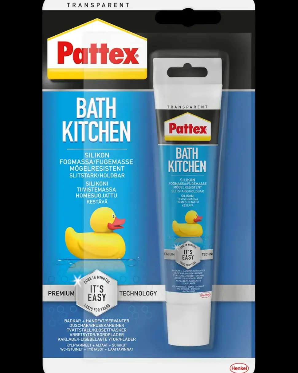 Pattex Silikonefuge Bad & Køkken - Transparent