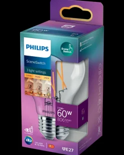 PHILIPS LED filamentpære Scene Switch 7,5W E27