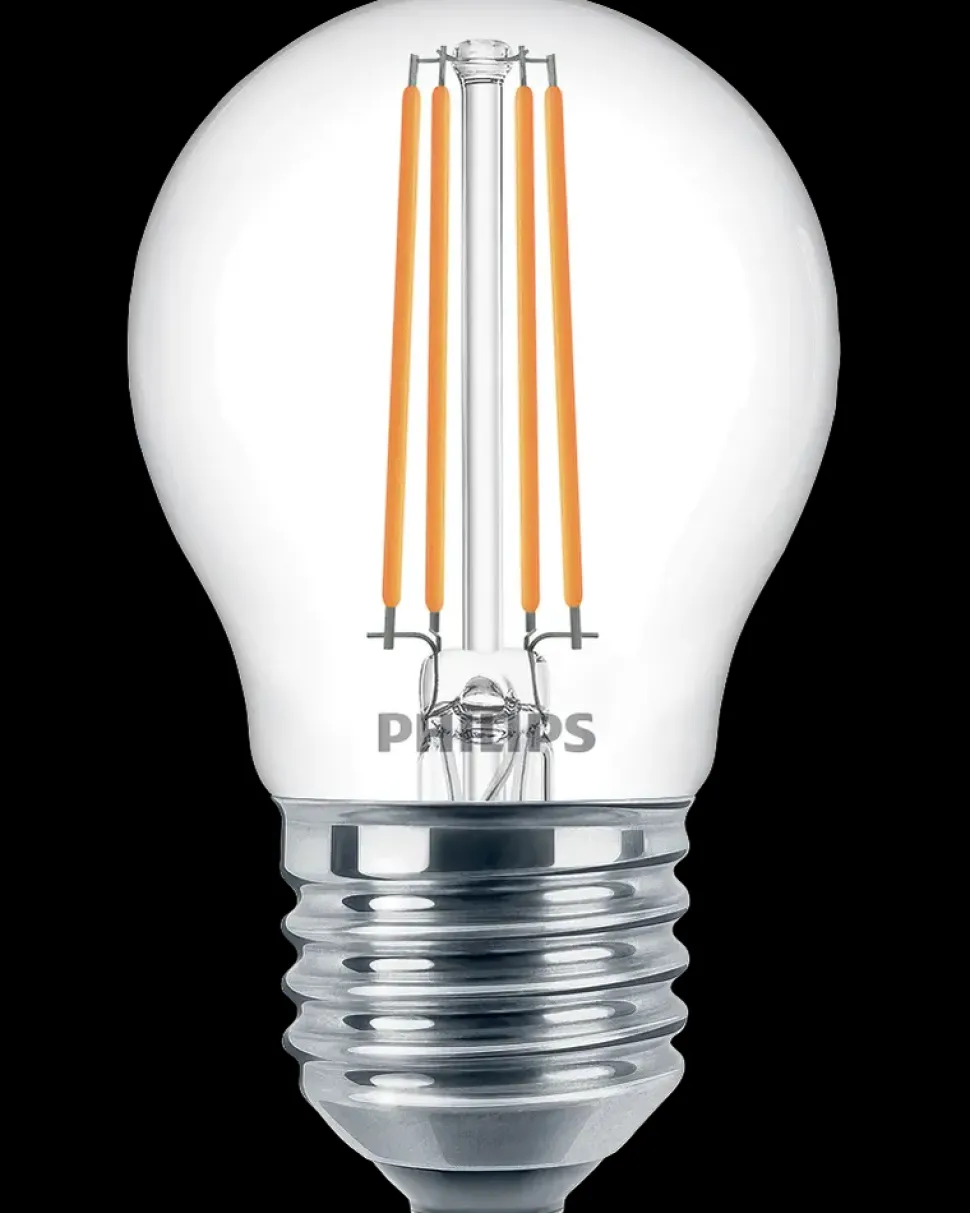 PHILIPS LED-filamentpære 4,3W E27 2-pak