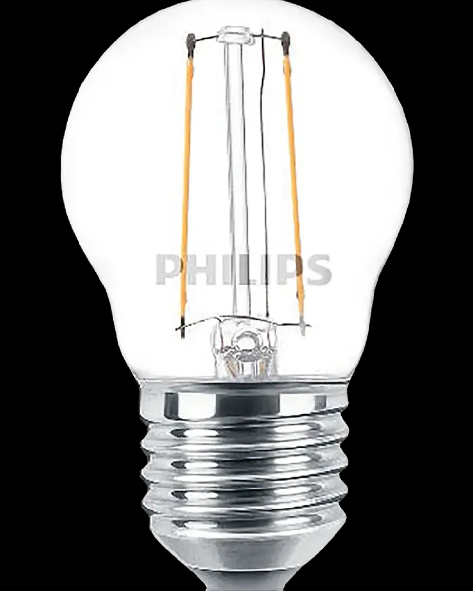 PHILIPS LED-filamentpære 2W E27 2-pak