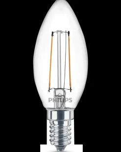PHILIPS LED-filamentpære 2W E14 2-pak