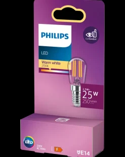 PHILIPS LED-pære 2,5W E14 T25S