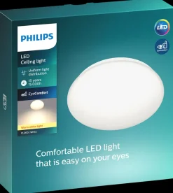 PHILIPS Plafond Moire Ø22,5cm 6W - hvid