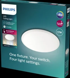 PHILIPS Plafond SceneSwitch 3-trin Ø35cm 17W - hvid