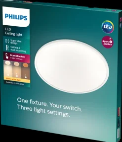 PHILIPS Plafond SceneSwitch slim Ø30cm 18W - hvid