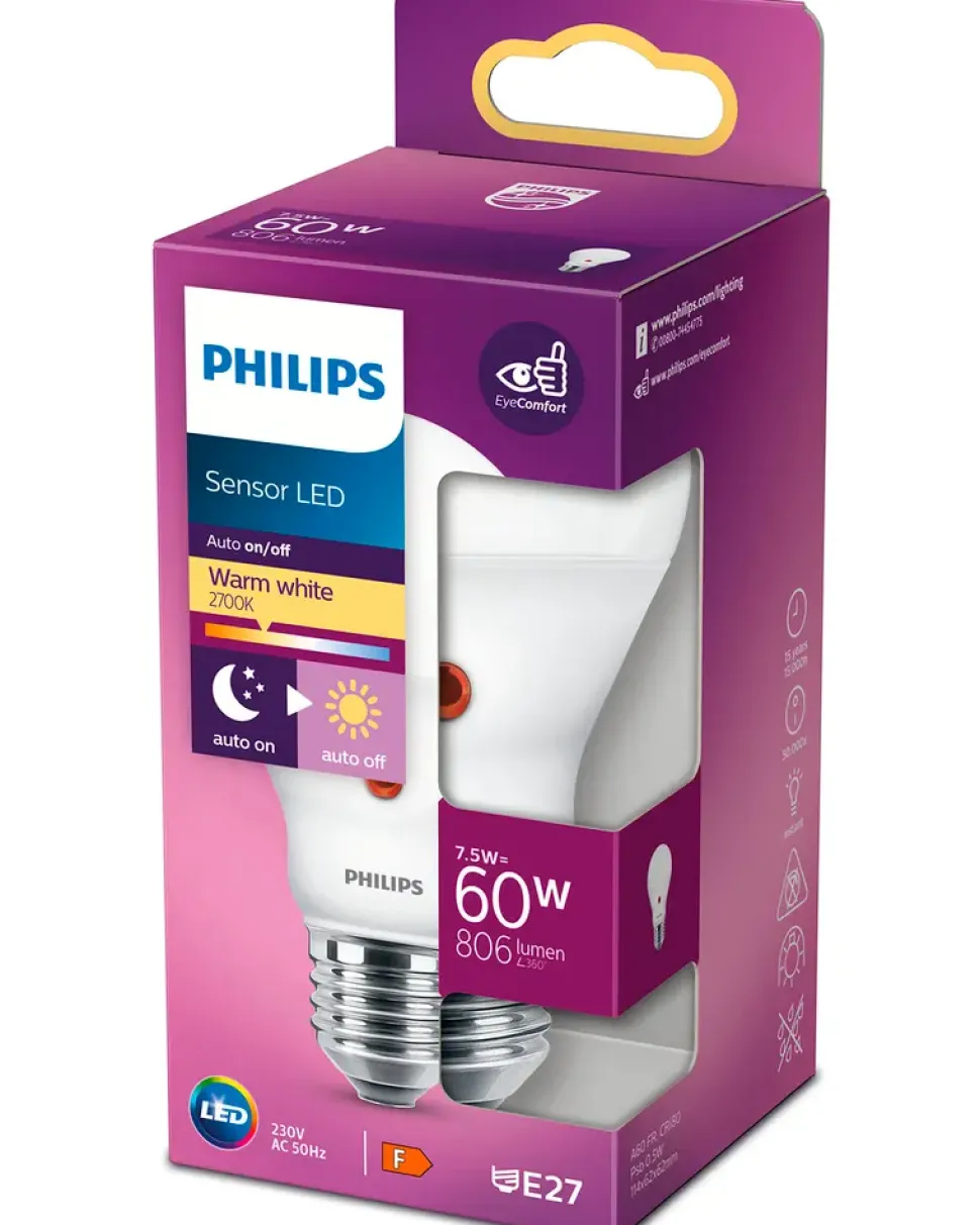 PHILIPS Sensorpære 7,5W E27