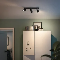 PHILIPS Spotlampe Kosipo GU10 3 spot - sort