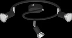 PHILIPS Spotlampe Limbali GU10 3 spot - sort
