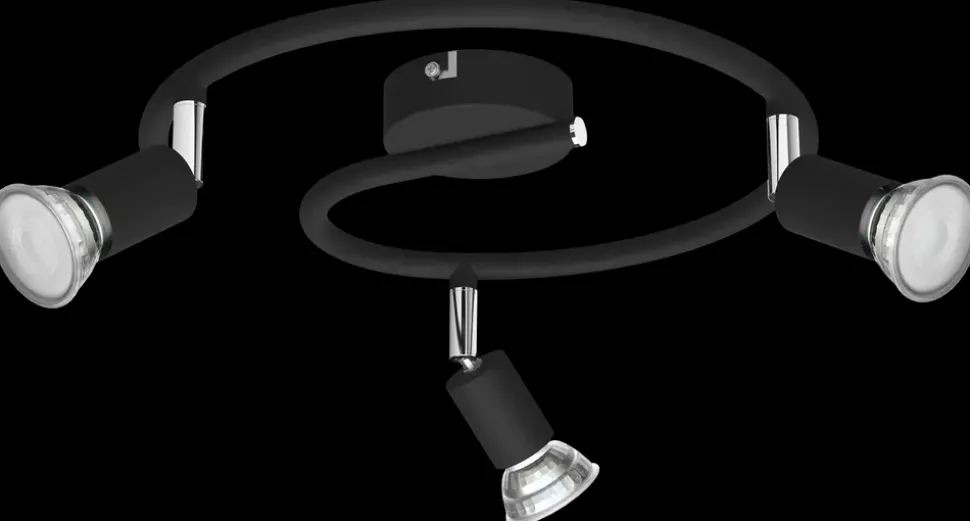 PHILIPS Spotlampe Limbali GU10 3 spot - sort