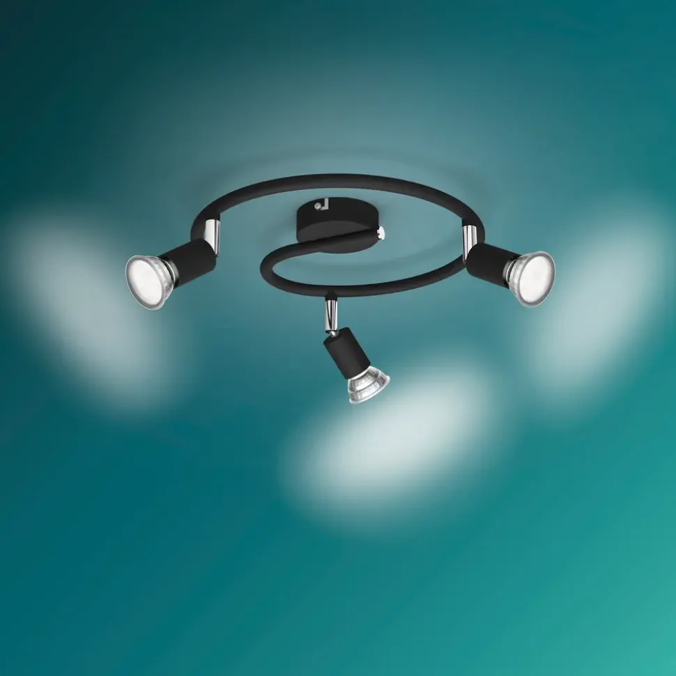PHILIPS Spotlampe Limbali GU10 3 spot - sort