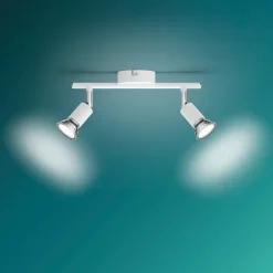 PHILIPS Spotlampe Limbali GU10 2 spot - hvid