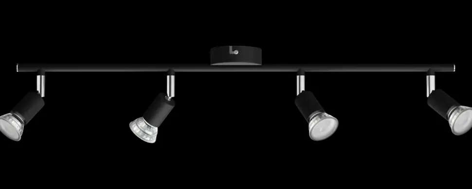 PHILIPS Spotlampe Limbali GU10 4 spot - sort