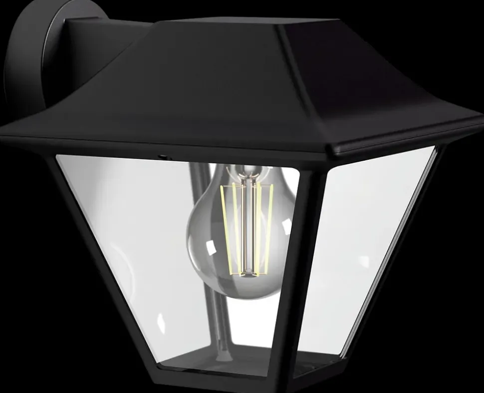 PHILIPS Væglampe Alpenglow E27 360° - sort