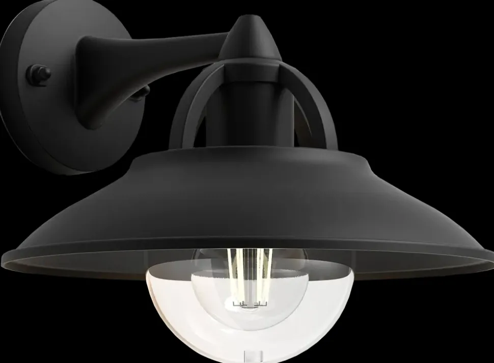 PHILIPS Væglampe Cormorant E27 - sort