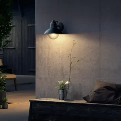PHILIPS Væglampe Hoverfly E27 - sort