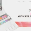 Phoenix Akvarelfarver 12 stk. - pastel