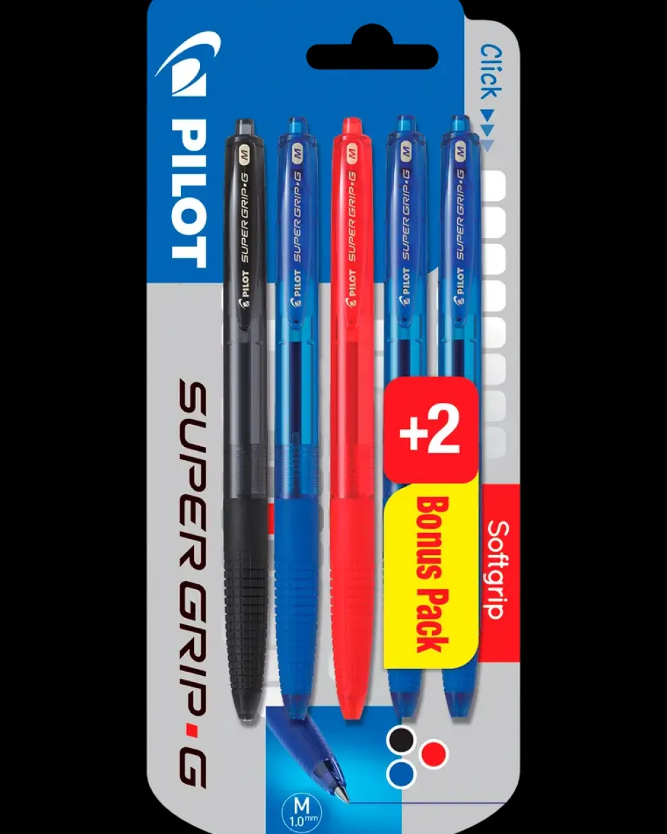 Pilot Super GriP G Kuglepen bonuspakke