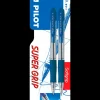 Pilot Super Grip Kuglepen 2-pak - blå