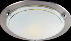 Plafond Ø30 cm 60W E27 - mat krom