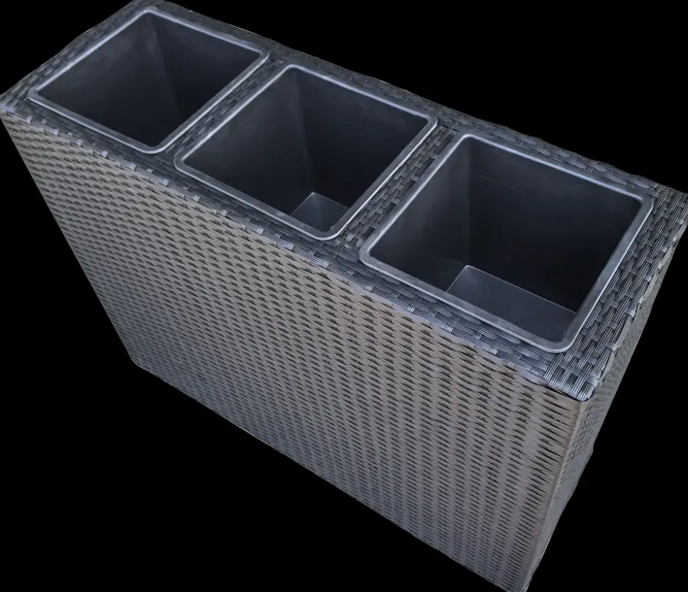 Plantekasse 84 x 30 x 60 cm - sort