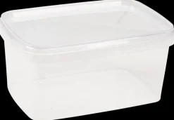 Plastbøtte med låg 1,2 l Firkantet