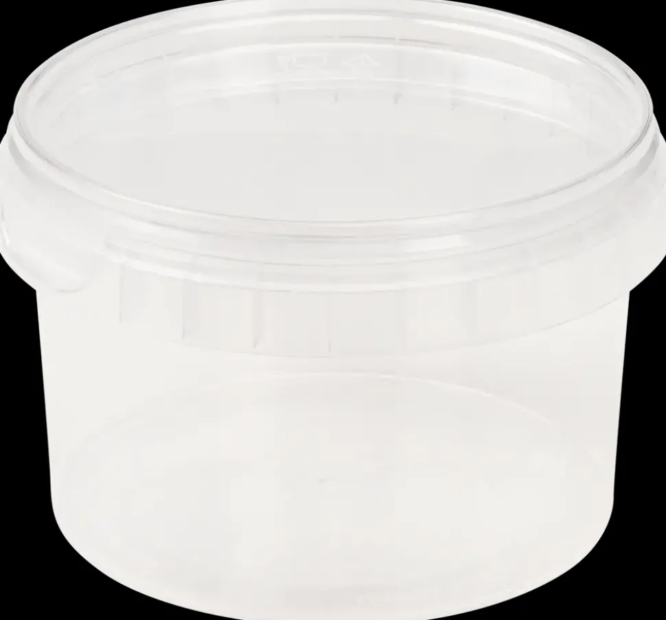 Plastbøtte med låg 280 ml Rund