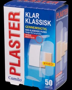 Plaster i forskellige størrelser