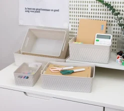 Plastikkurv medium - lysegrå