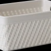 Plastikkurv mini - lysegrå