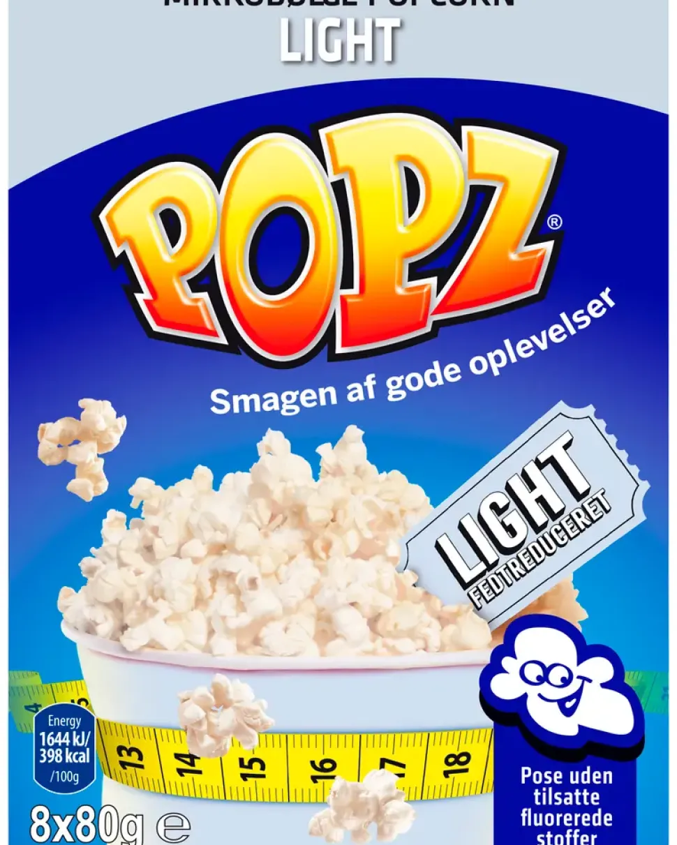 POPZ Popcorn 8 poser - assorterede varianter