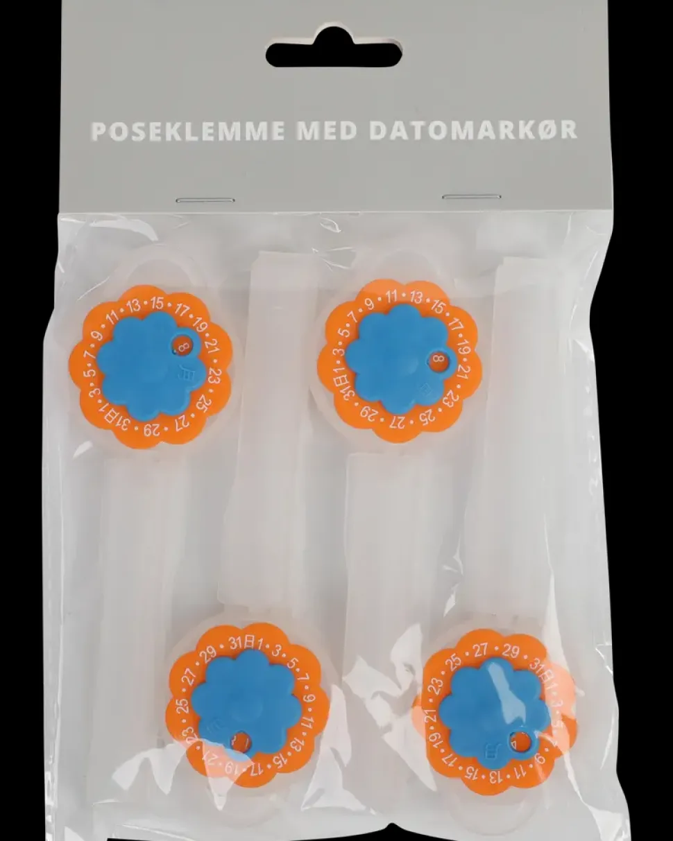 Poseklemme med datomarkør - 4 stk