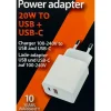 PRO USB og USB-C Adapter 20W - hvid