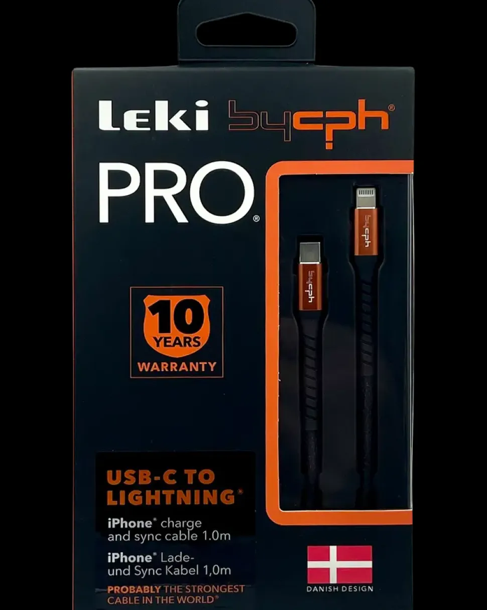 PRO USB-C til Lightning Kabel - 1 meter sort