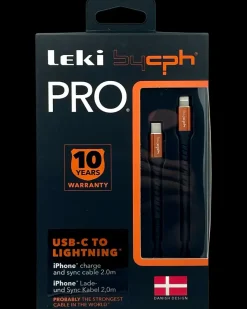 PRO USB-C til Lightning Kabel - 2 meter sort