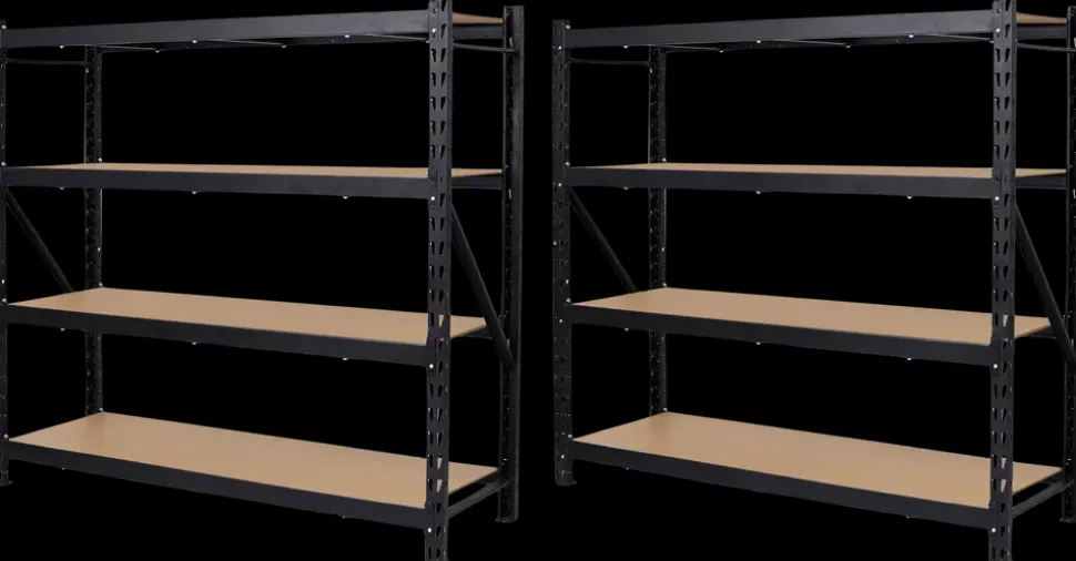 ProBuilder Stålreol med 4 hylder 180 x 180 x 50 cm